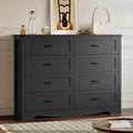 8-Drawer Wooden Dresser for Bedroom - Modern Minimalist Storage
