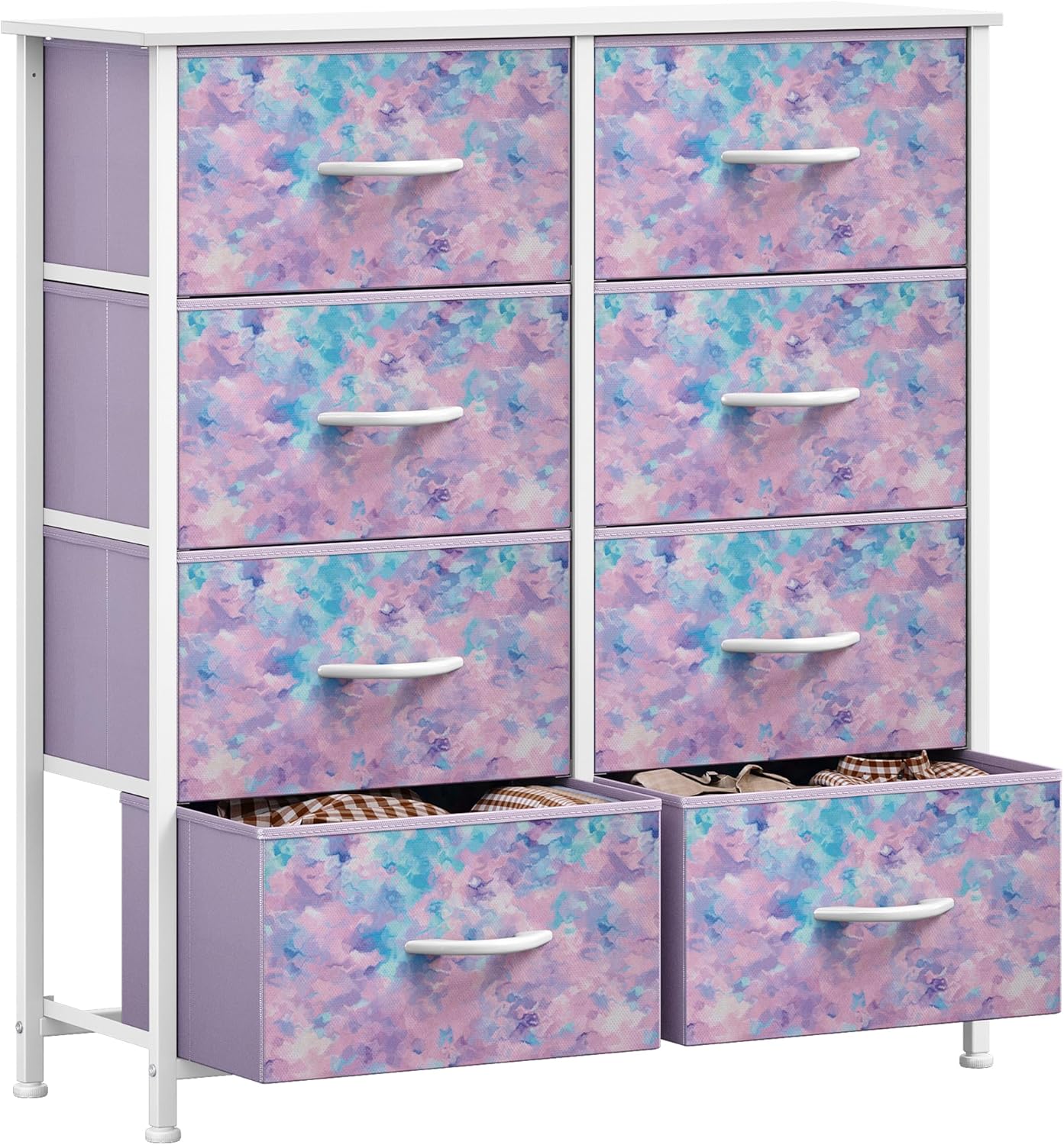 DWVO Multifunctional Tall Dresser with 8 Drawers for Storage