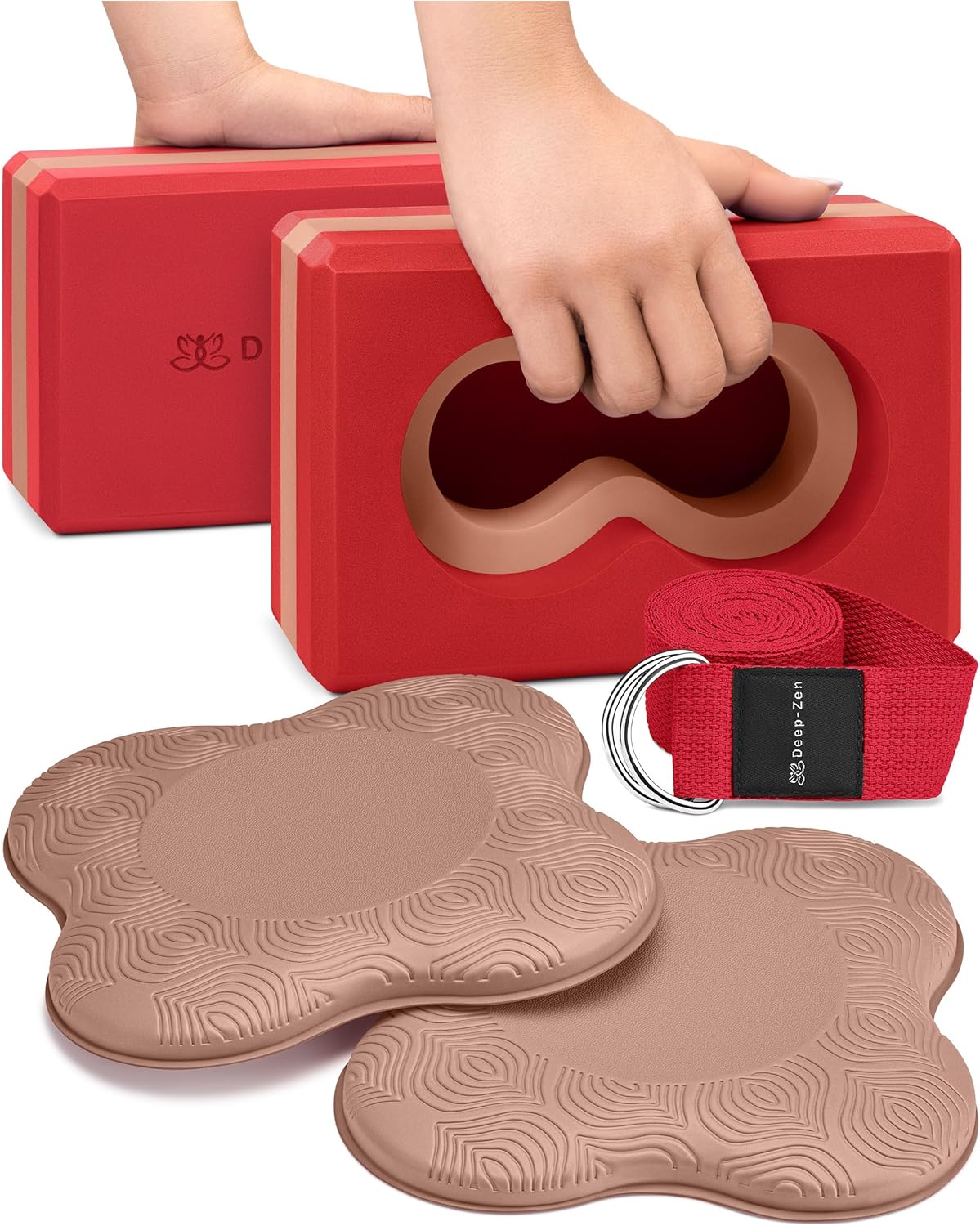 Deep-Zen Yoga Blocks for Wrist Support and Stability in Poses