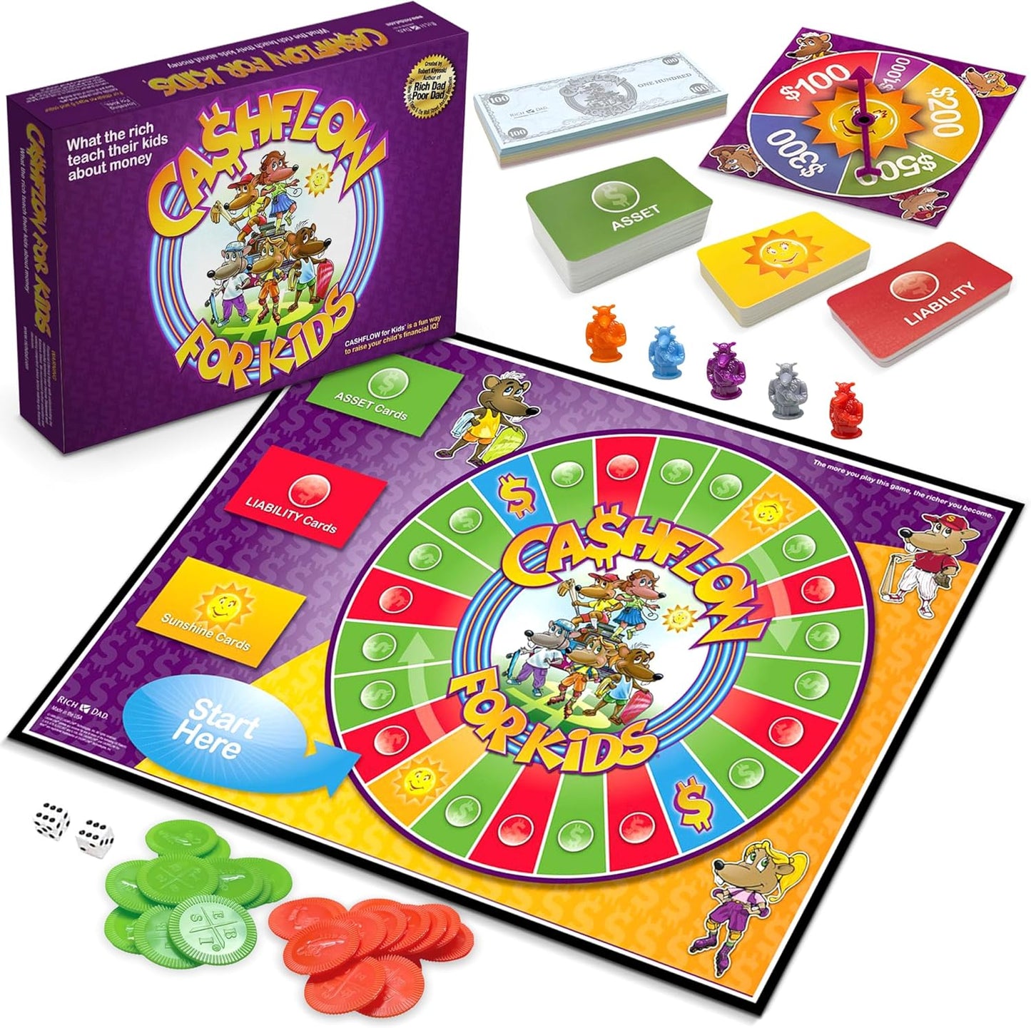Rich Dad Cashflow Board Game for Kids - Fun Educational Game