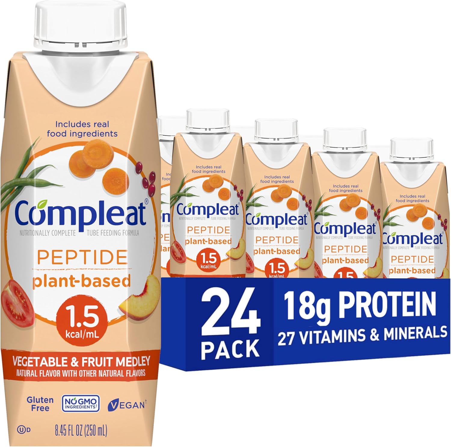 Compleat Peptide 1.5 Oral Supplement with Real Food Ingredients