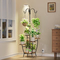 Plant Stand Indoor with Grow Light - 72in Tall 5-Tier Corner Shelf