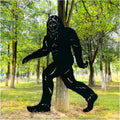 7.4ft Bigfoot Metal Outdoor Decor Large Sasquatch Silhouette - Yard