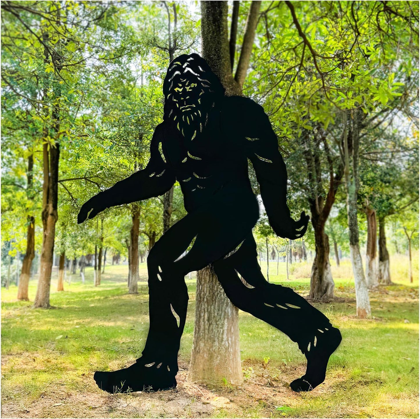 7.4ft Bigfoot Metal Outdoor Decor for Unique Yard Art Display