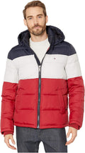 Tommy Hilfiger Men's Down Alternative Hooded Puffer Jacket - Warm adds