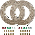 25 ft 3/16 Copper-Nickel Brake Line Kit Complete Replacement