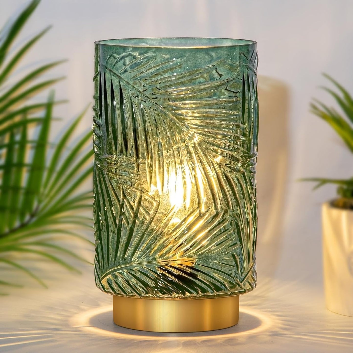 Battery Operated Table Lamp with Timer for Home Decor
