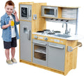 KidKraft Uptown Natural Wooden Play Kitchen - Modern Pretend Play