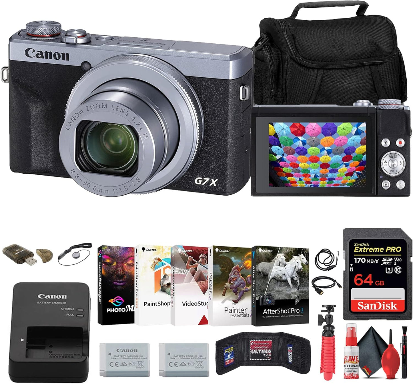 Canon PowerShot G7 X Mark III Digital Camera with Accessories