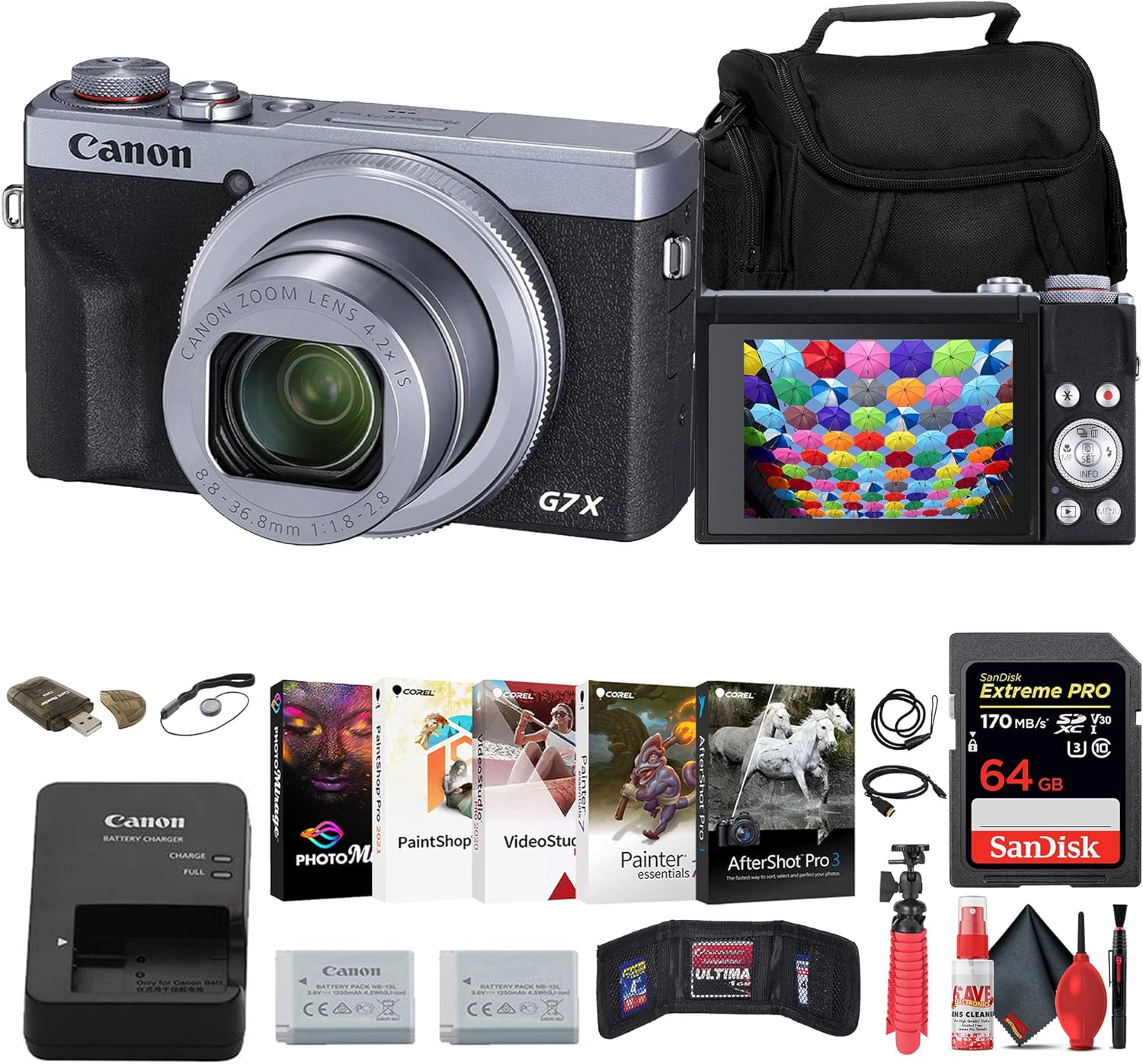 Canon PowerShot G7 X Mark III Digital Camera with Accessories