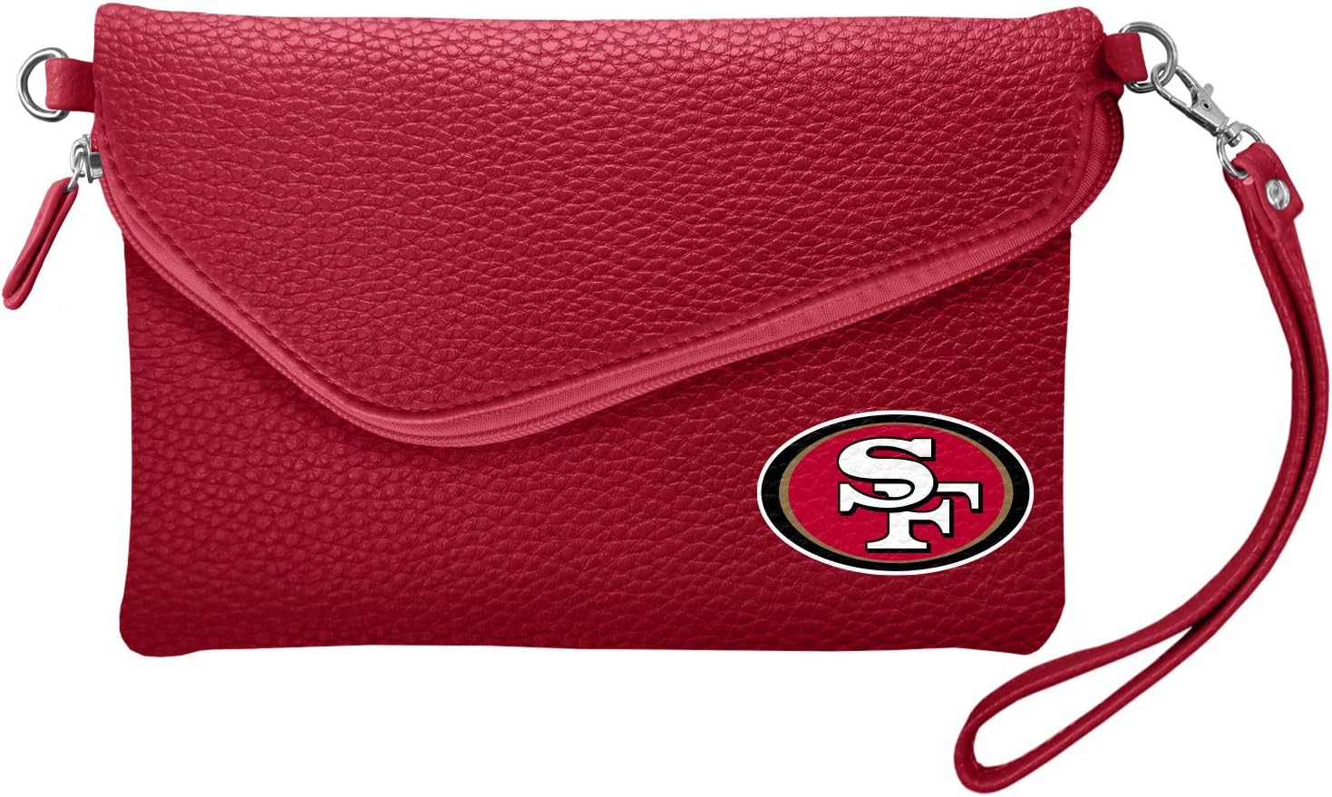 Littlearth NFL Pebble Fold Over Crossbody Purse for Fans
