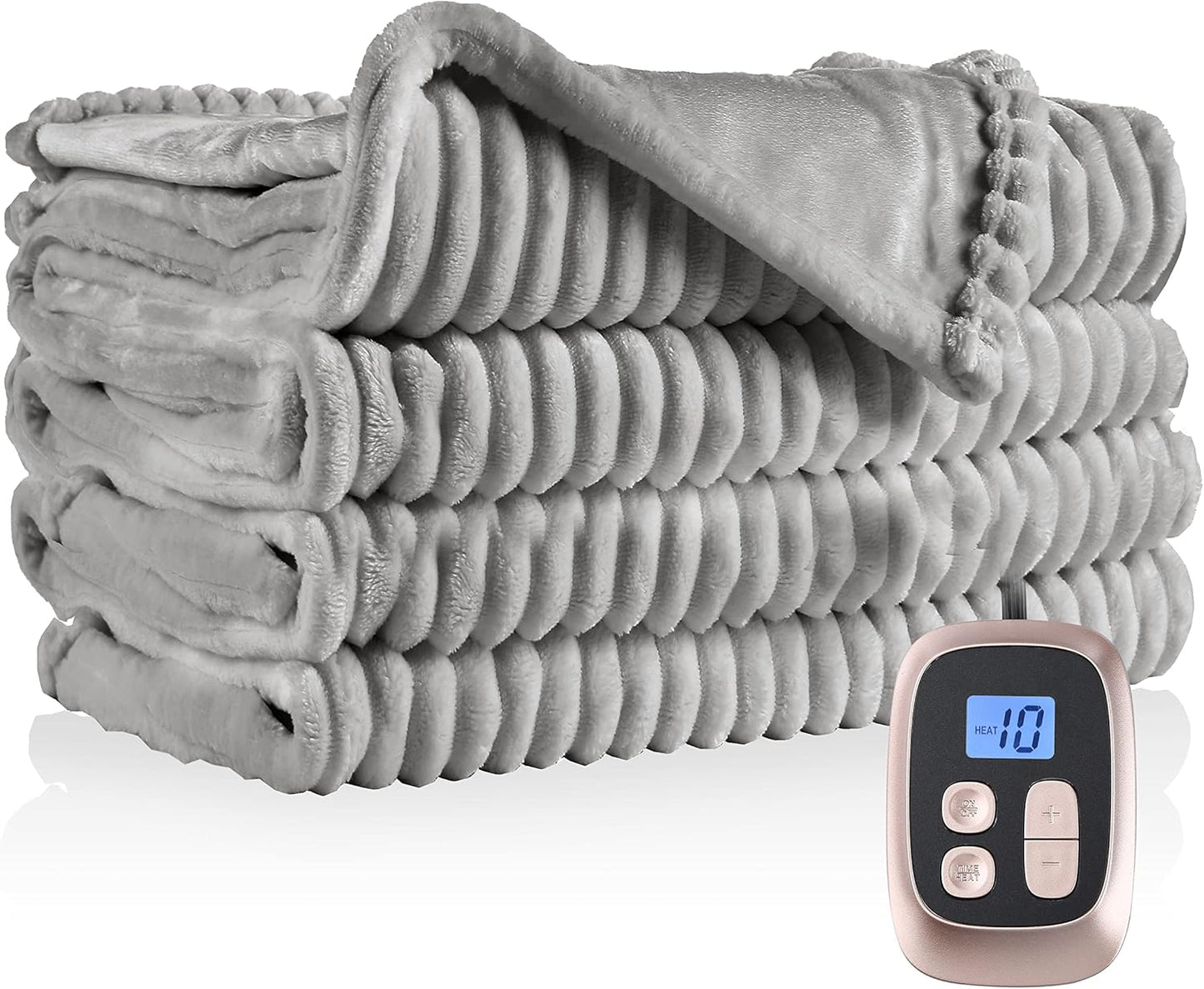 Electric Heated Blanket Full Size 72x84 with 10 Heating Levels