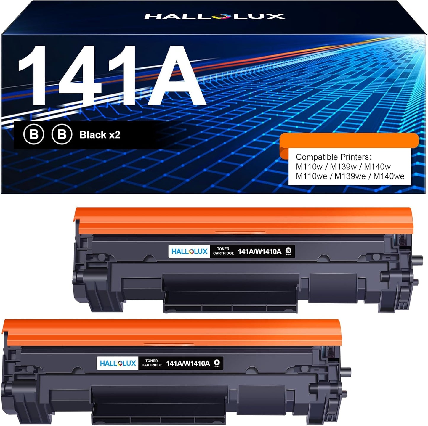 Compatible Replacement for HP 141A Toner Cartridge - 2 Pack