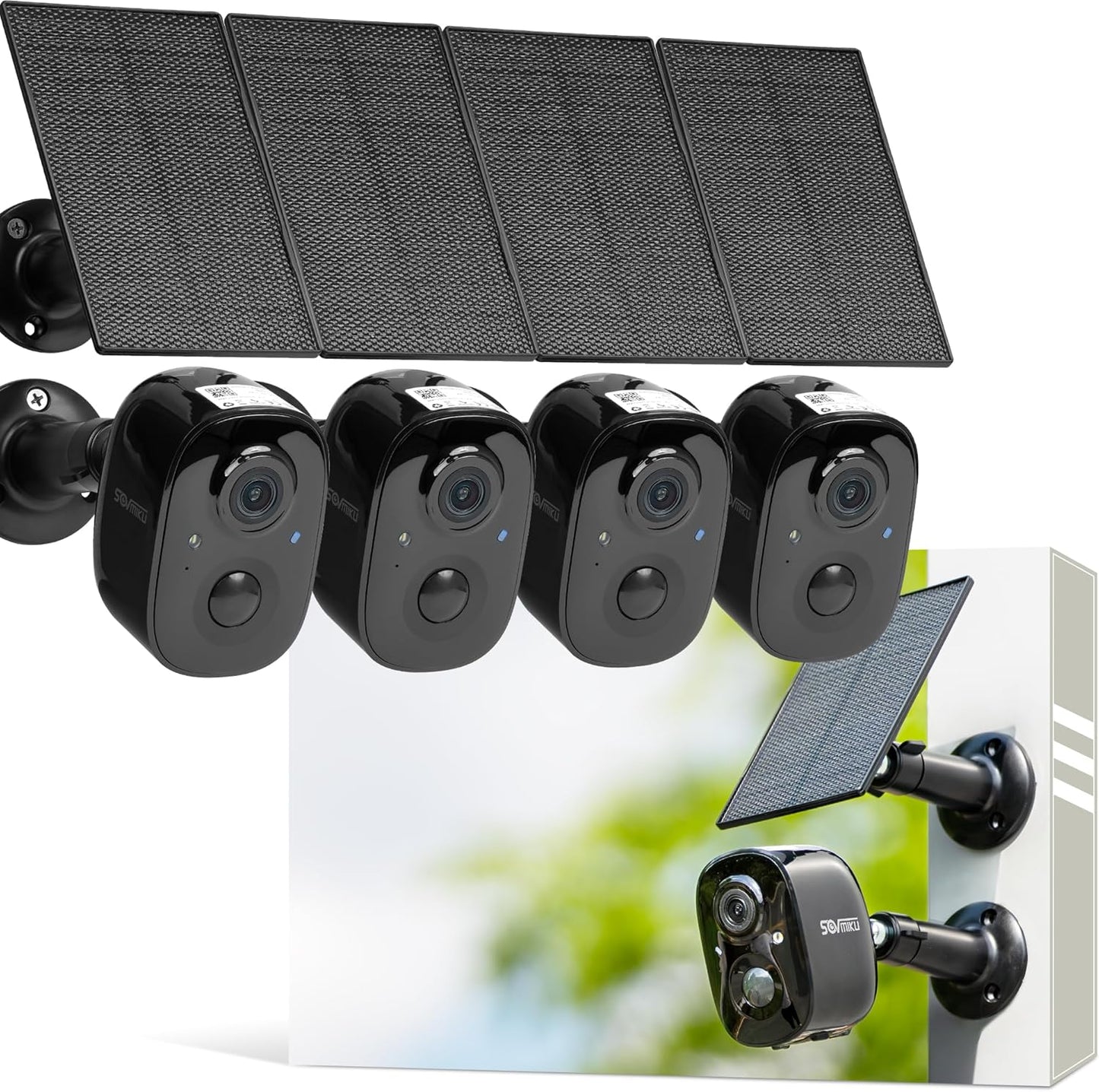 Vicohome 2K Solar Security Camera Wireless Outdoor - Easy Setup