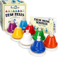 MINIARTIS Desk Bells for Kids - 8-Note Colorful Hand Bells Set