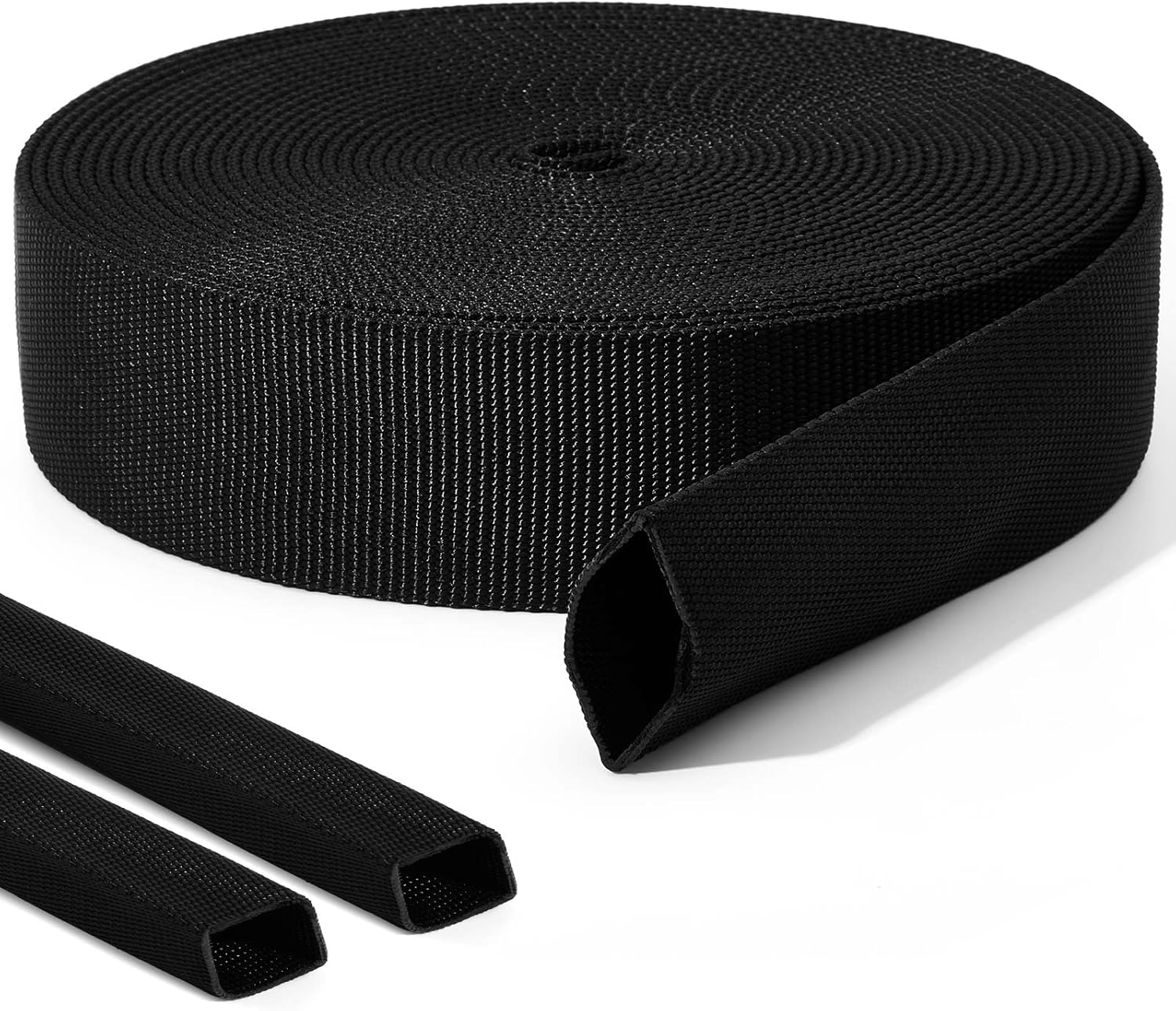 Hanaive 26 ft Nylon Hydraulic Hose Protector Sleeve for Cables
