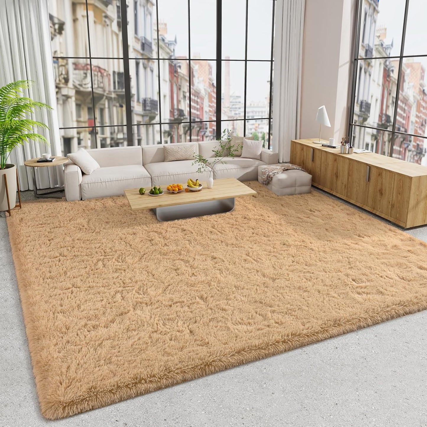 LOCHAS Ultra Soft Indoor Modern Area Rugs 9x12 for Cozy Homes