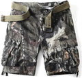 Camo Cargo Shorts for Men Cotton Casual Relaxed Fit Multi-Pocket