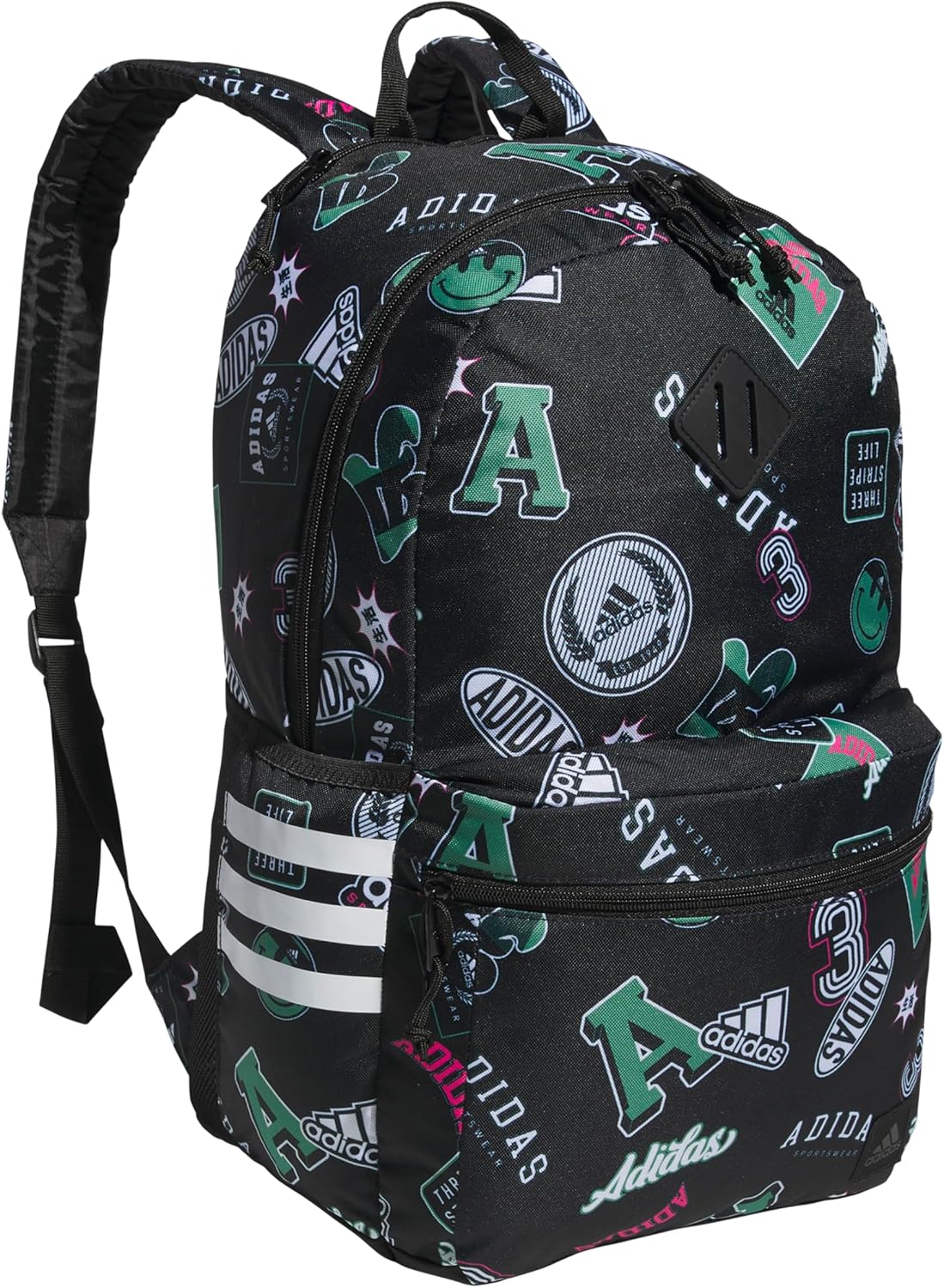 adidas 3-Stripe Classic Backpack with Laptop Sleeve for All