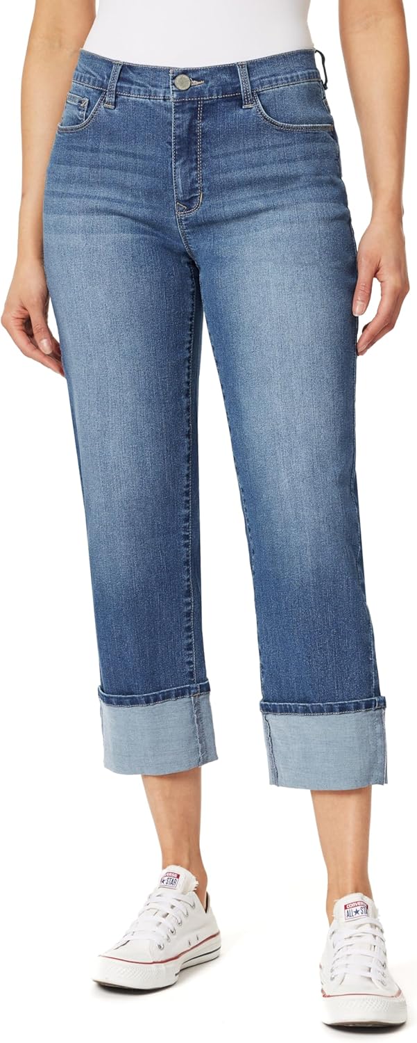 Angels Forever Young Womens Signature Straight Crop Jeans Review