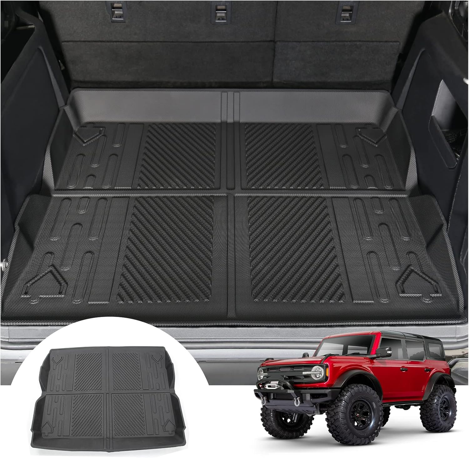 Mabett Cargo Liner Non-Slip Mat for Ford Bronco All-Weather Use