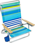 RIO Beach Classic Folding Beach Chair with 5 Positions for Comfort