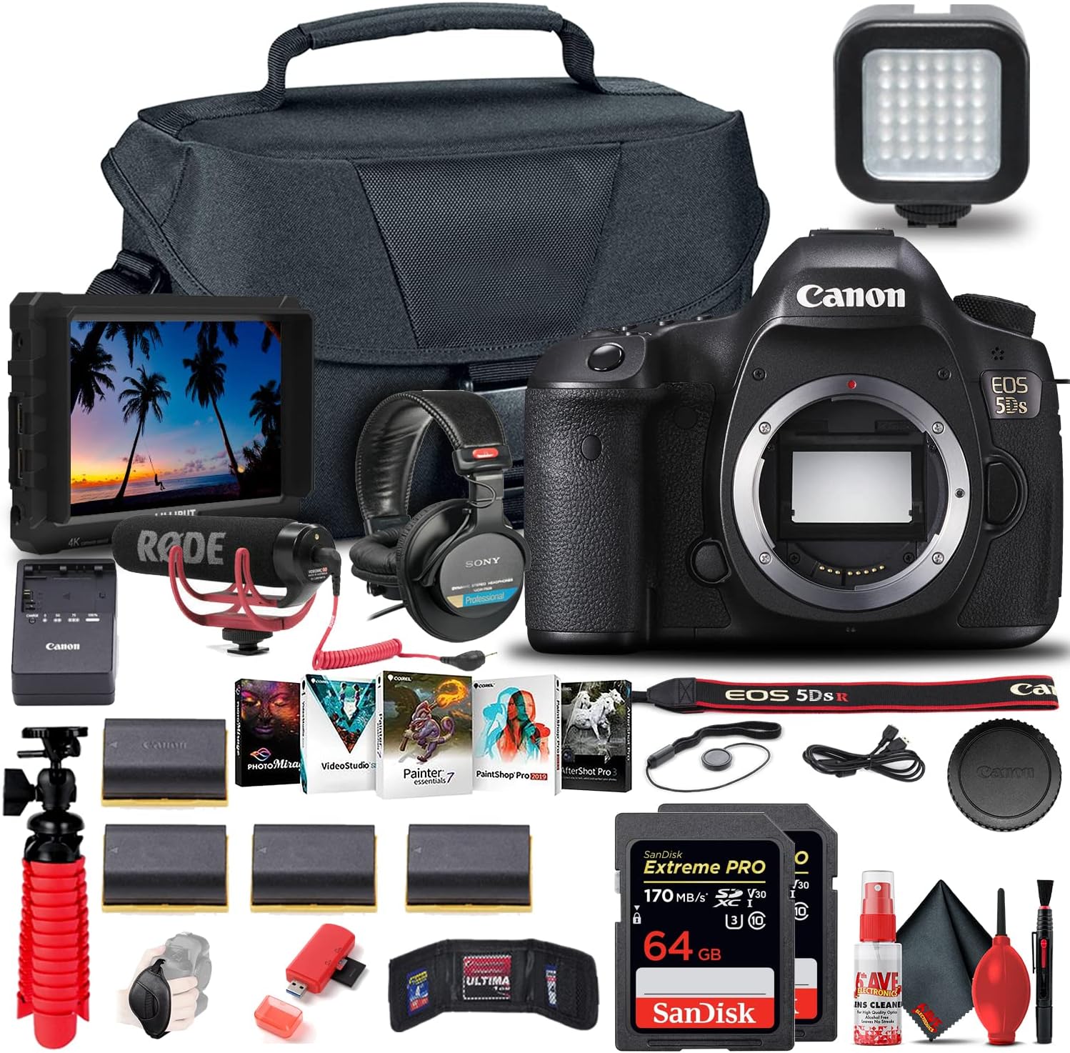 Canon EOS 5DS DSLR Camera Bundle: Pro-Quality Gear & Accessories