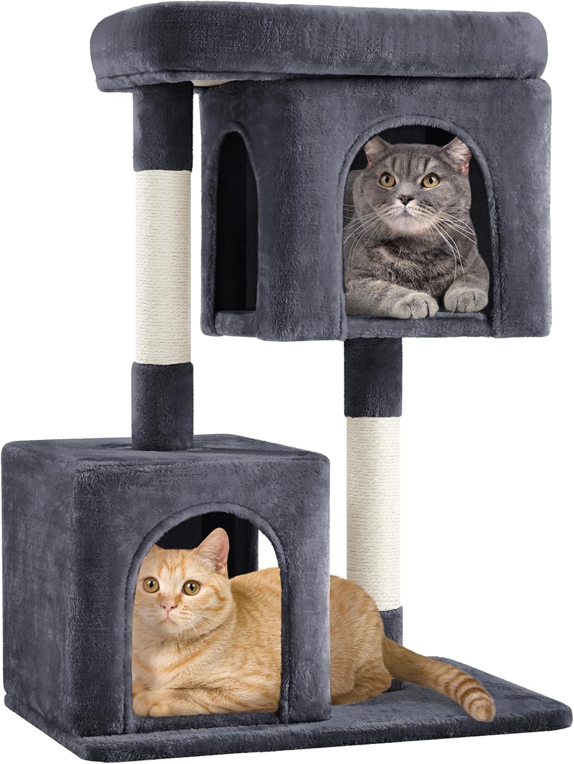 Yaheetech 33.5in Cat Tree Tower with Cozy Condos and Perch