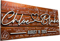 Personalized Wooden Guest Book Sign - Custom Family Name Keepsake