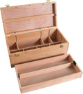 U.S. Art Supply Multi-Function Artist Supply Box - Compact Organizer