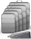 Veken Compression Packing Cubes 6-Piece Set - Space Saving Travel