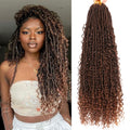 Goddess Locs Crochet Hair 24 in - Boho Faux Locs with Curly Ends