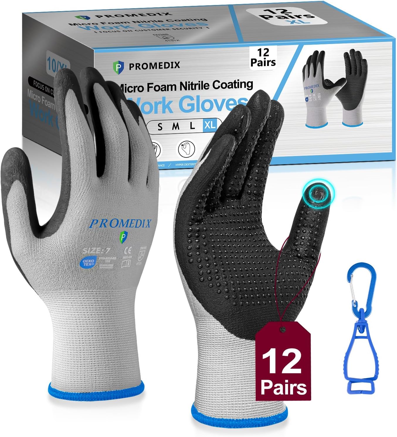 Nitrile Coated Work Gloves for Comfort and Grip in Any Task