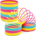 Jumbo Rainbow Coil Spring Toy 7ft - Fun Party Favor for Kids