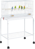 47-inch Flight Bird Cage for Parakeets Cockatiels Conures - Rolling