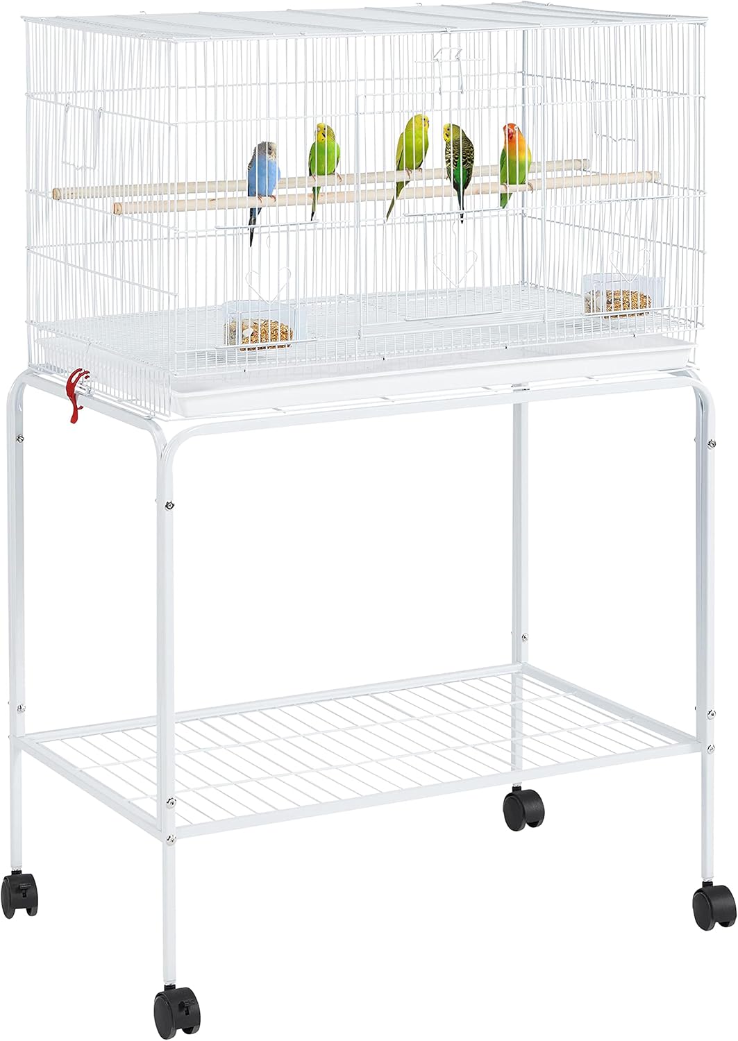 47-inch Flight Bird Cage for Parakeets and Cockatiels with Stand