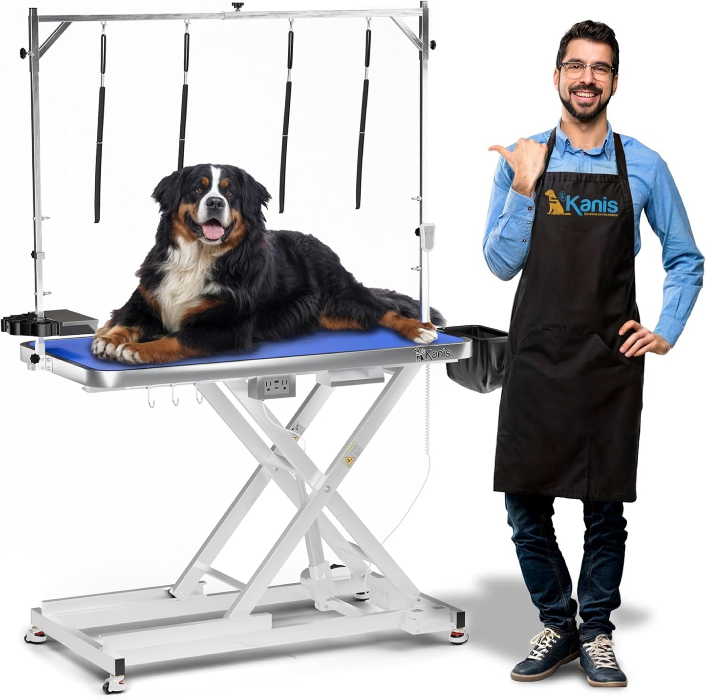 KANIS Electric Dog Grooming Table: Heavy Duty & Height-Adjustable