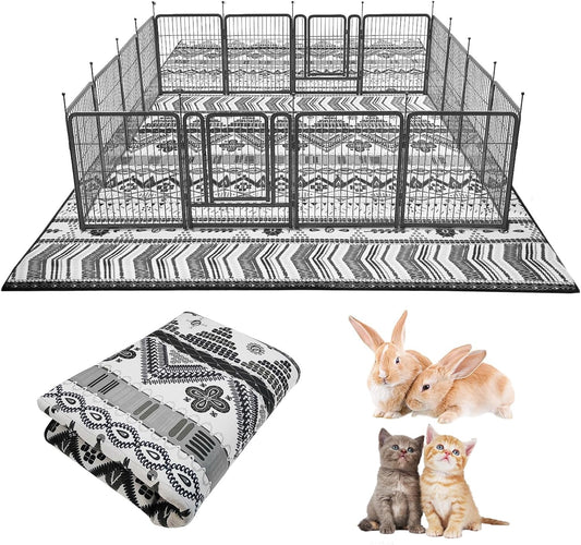 BNOSDM Large Bunny Cage Liner 79in x 55in Washable Rug