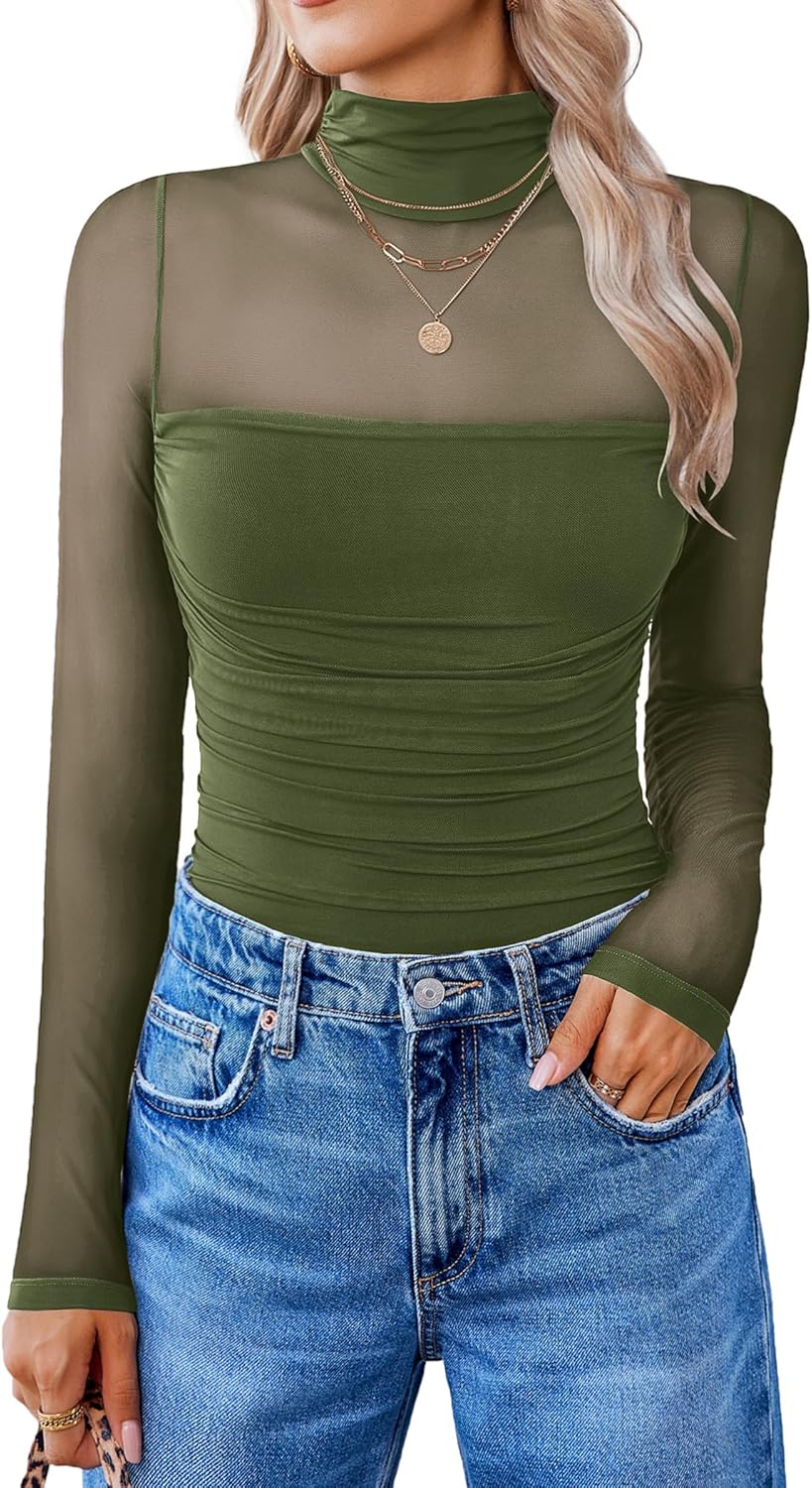 Avidlove Women Long Sleeve Bodysuit for Stylish Fall Outfits