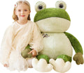 EARTHSOUND Giant Frog Stuffed Animal Plush Toy 30 in - Huggable