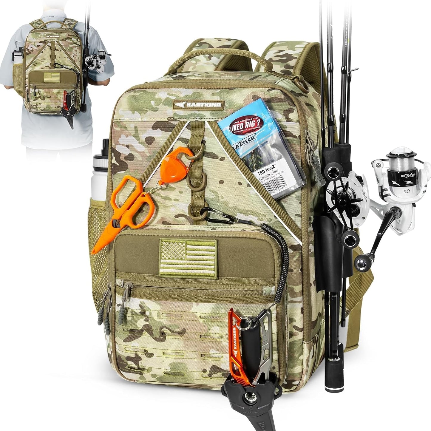 KastKing KarryAll Fishing Tackle Backpack for Outdoor Adventures