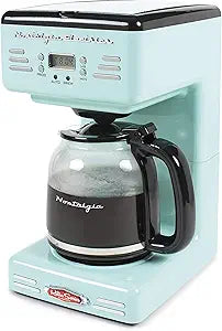 Nostalgia Retro 12-Cup Programmable Coffee Maker with LED Display