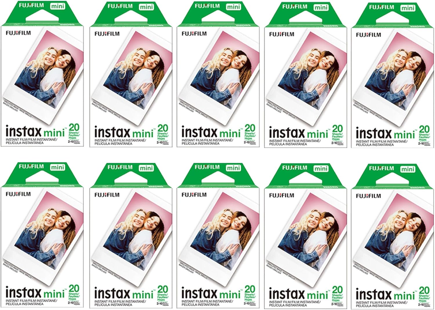 Fujifilm Instax Mini Instant Film for Instax Cameras - 200 Pics