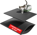 Cat Litter Mat 2-Pack Double Layer Waterproof Trapping Mat - Anti