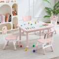 Kids Table and 4 Chairs Set Height Adjustable Toddler Table and Chair