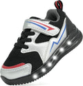 Toddler Light Up Shoes LED Flashing Lightweight Mesh Breathable Boys