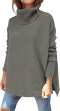 Oversized Turtleneck Batwing Sweater Tunic - Cozy Casual Fit