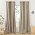 Linen Sheer Curtains for Living Room - Elegant Light Filtering Panels
