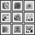 eletecpro 14x14 Picture Frames Set of 9 - Classic Gallery Wall Frames
