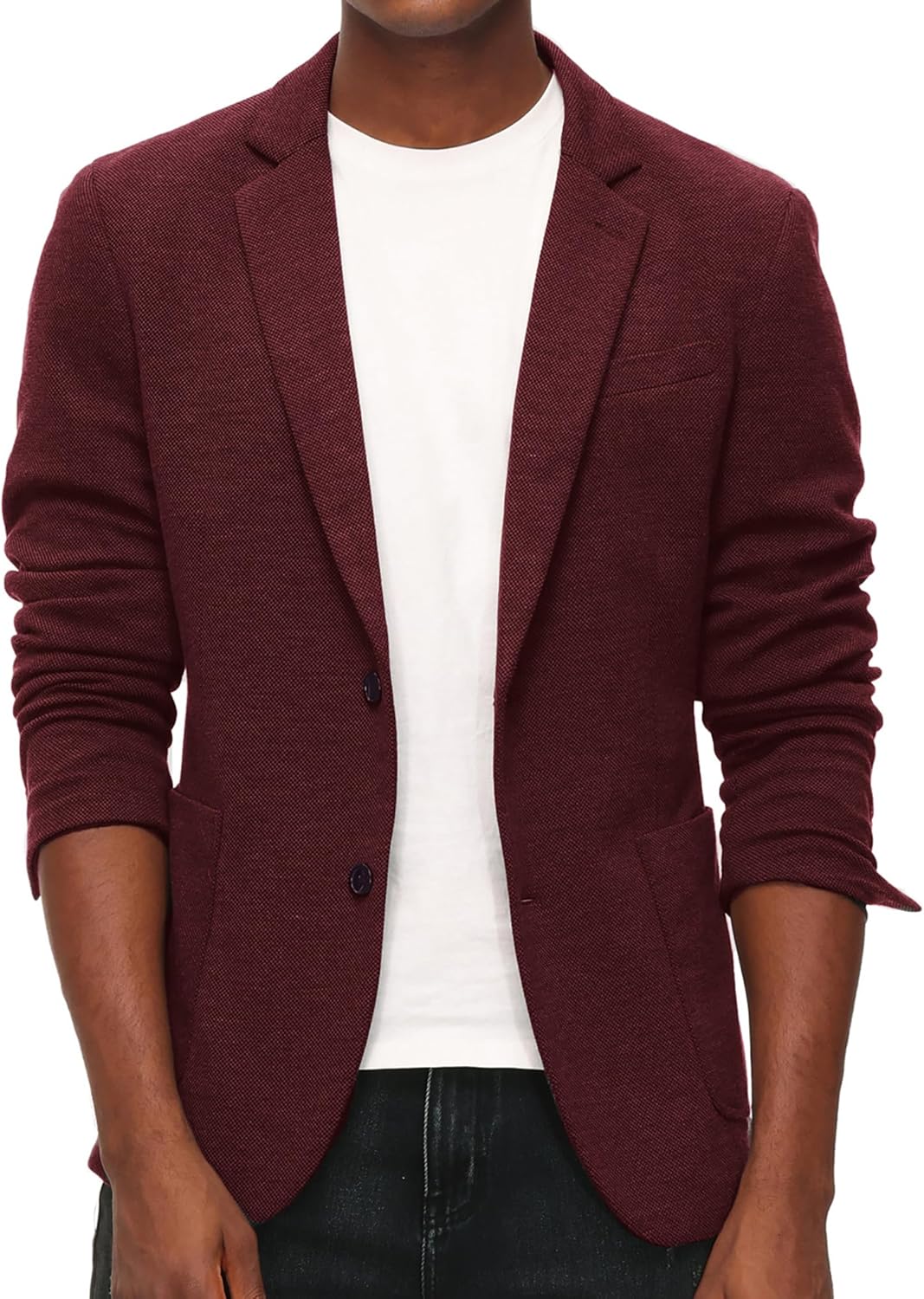PJ PAUL JONES Men's Casual Knit Blazer for Stylish Comfort